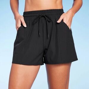Kona Sol Athletic Black Drawstring‎ Shorts​